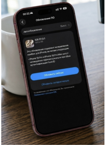 Apple выпустила iOS 27.0.1: какие ошибки исправили и кому нужно обновиться прямо сейчас