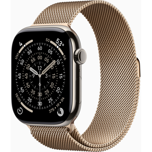 Apple Watch Series 11 Titanium 42 mm GPS Gold Titanium Milanese Loop