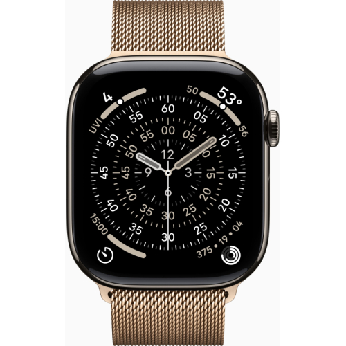 Apple Watch Series 11 Titanium 42 mm GPS Gold Titanium Milanese Loop