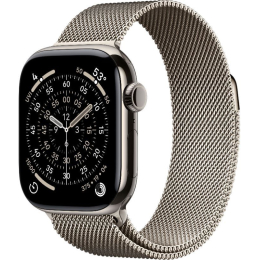 Apple Watch Series 11 Titanium 42 mm GPS Natural Titanium Milanese Loop