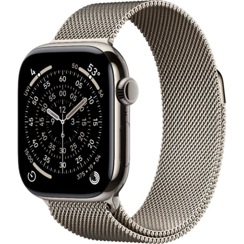 Apple Watch Series 11 Titanium 42 mm GPS Natural Titanium Milanese Loop
