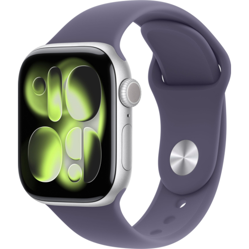 Apple Watch Series 11 Aluminium 42 mm GPS Silver Aluminium Sport Band Purple Fog