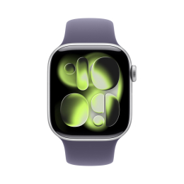 Apple Watch Series 11 Aluminium 42 mm GPS Silver Aluminium Sport Band Purple Fog