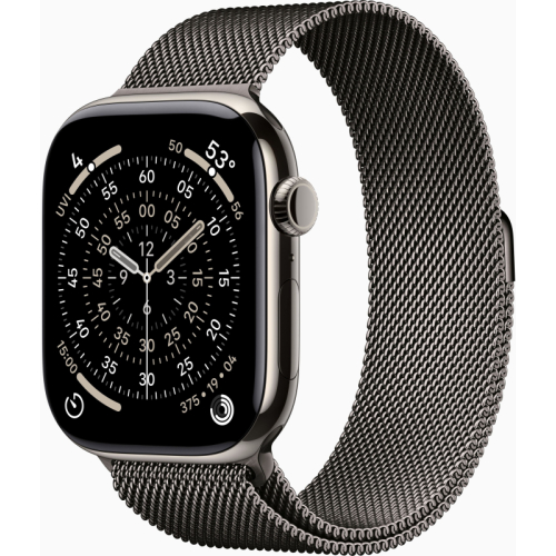 Apple Watch Series 11 Titanium 42 mm GPS Slate Titanium Milanese Loop