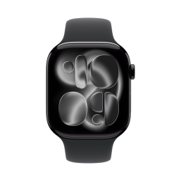 Apple Watch Series 11 Aluminium 46 mm GPS Jet Black Aluminium Sport Band Black