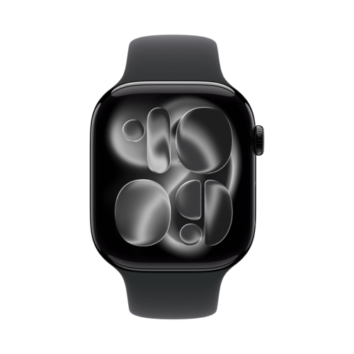 Apple Watch Series 11 Aluminium 46 mm GPS Jet Black Aluminium Sport Band Black