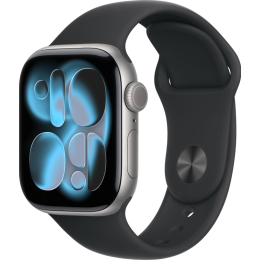 Apple Watch Series 11 Aluminium 46 mm GPS Space Grey Aluminium Sport Band Black