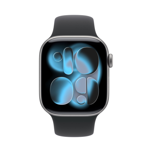 Apple Watch Series 11 Aluminium 46 mm GPS Space Grey Aluminium Sport Band Black