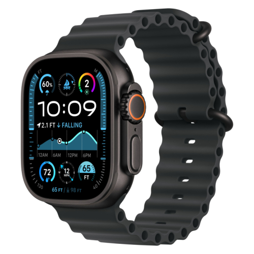 Apple Watch Ultra 2 49 mm GPS + Cellular Black Titanium Ocean Band Black