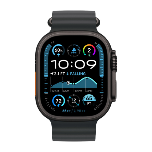 Apple Watch Ultra 2 49 mm GPS + Cellular Black Titanium Ocean Band Black