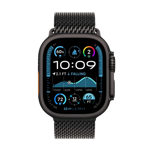 Apple Watch Ultra 2 49 mm GPS + Cellular Black Titanium Titanium Milanese Loop