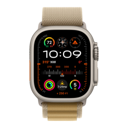 Apple Watch Ultra 2 49 mm GPS + Cellular Natural Titanium Alpine Loop Brown
