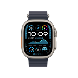 Apple Watch Ultra 2 49 mm GPS + Cellular Natural Titanium Ocean Band Blue