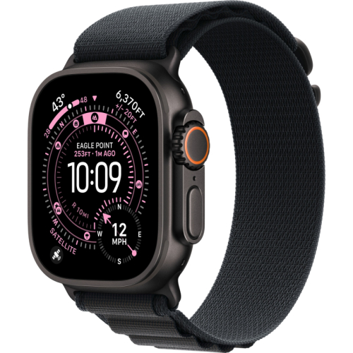 Apple Watch Ultra 3 49 mm GPS + Cellular Black Titanium Alpine Loop Black