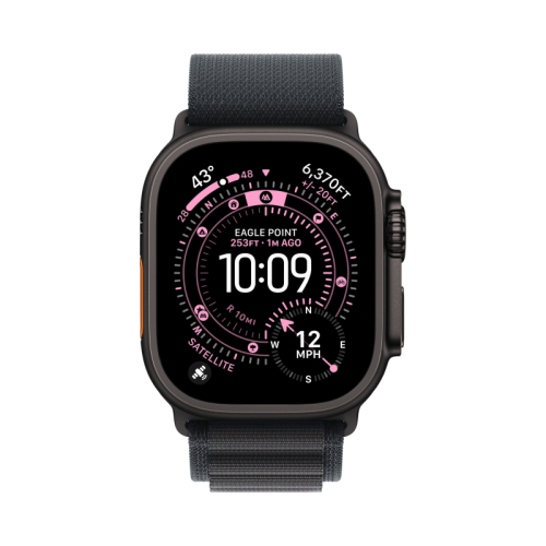 Apple Watch Ultra 3 49 mm GPS + Cellular Black Titanium Alpine Loop Black