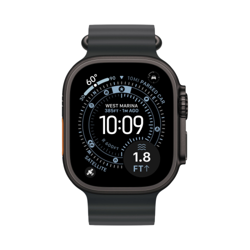 Apple Watch Ultra 3 49 mm GPS + Cellular Black Titanium Ocean Band Black