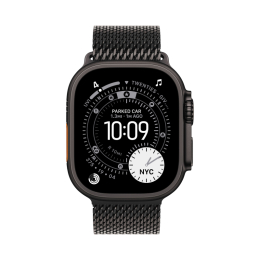 Apple Watch Ultra 3 49 mm GPS + Cellular Black Titanium Titanium Milanese Loop