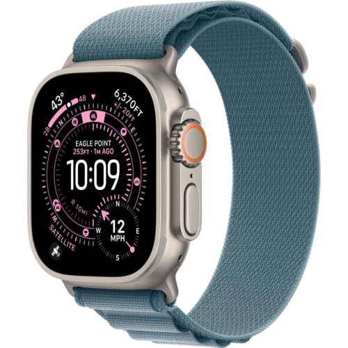 Apple Watch Ultra 3 49 mm GPS + Cellular Natural Titanium Alpine Loop Blue