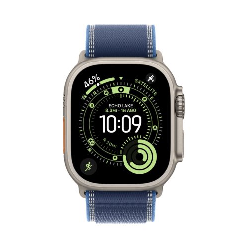 Apple Watch Ultra 3 49 mm GPS + Cellular Natural Titanium Trail Loop Blue