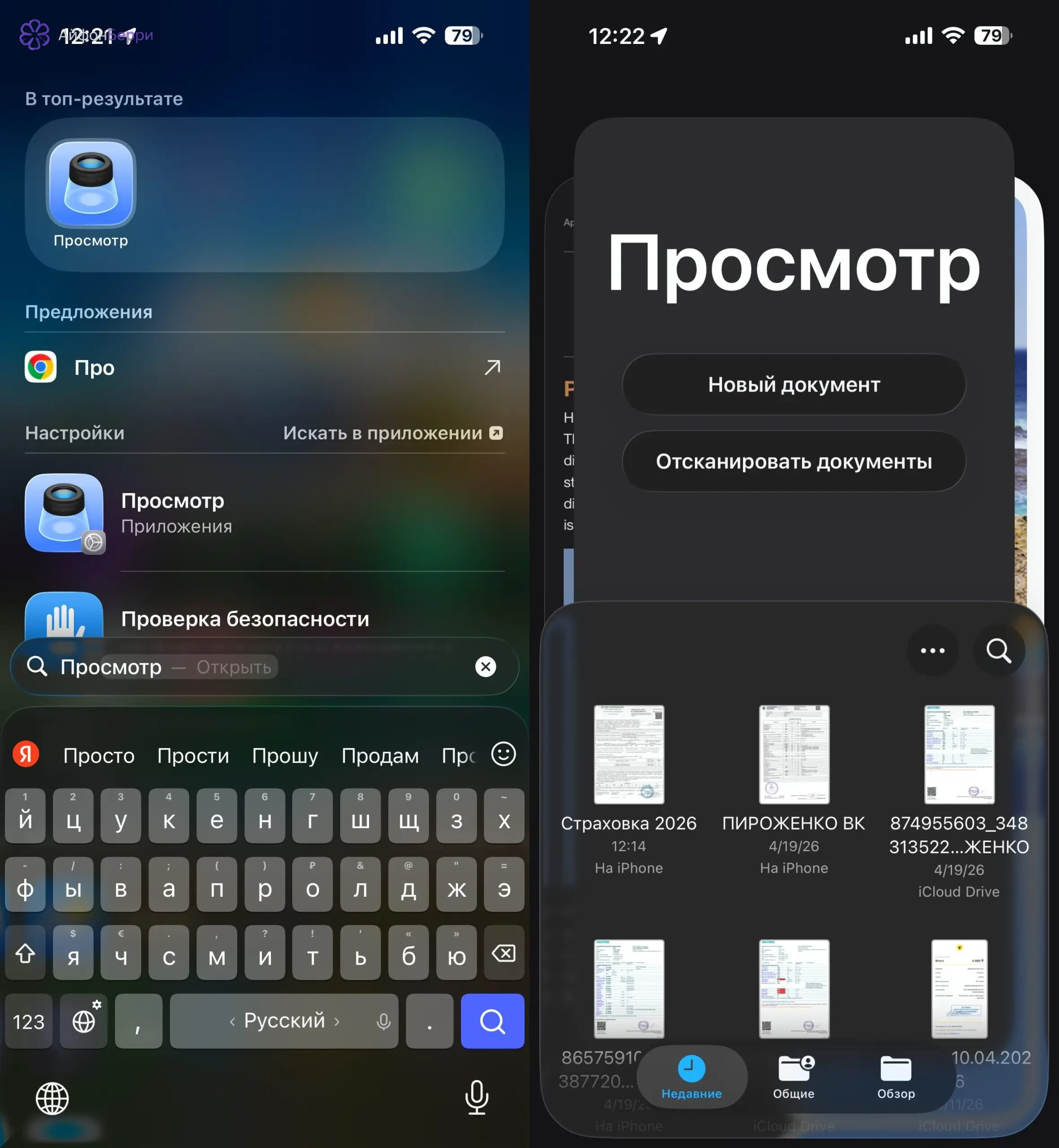 Приложение Просмотр можно открыть с домашнего экрана iPhone или через поиск после обновления iOS 26.